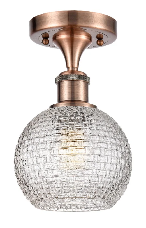 Industrial Pendant Lighting for Machine ShopsBallston One Light Semi-Flush Mount