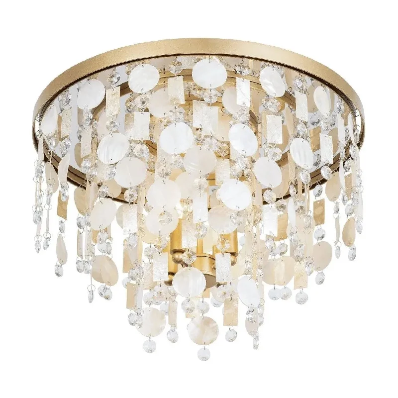Track lighting with clear glass shadesKalani Semi-Flush Mount