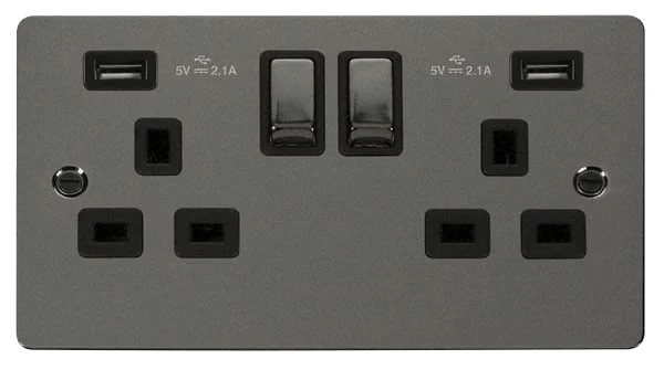 Track lighting for task lighting in workshopsDefine 13A Ingot 2 Gang Switched Socket With Twin 2.1A USB Outlets (4.2A) (Twin Earth) Track lighting for task lighting in workshopsDefine 13A Ingot 2 Gang Switched Socket With Twin 2.1A USB Outlets (4.2A) (Twin Earth)