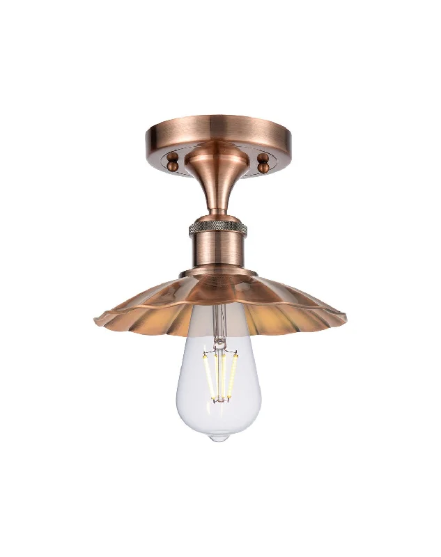 Industrial Pendant Lighting for Machine ShopsBallston LED Semi-Flush Mount