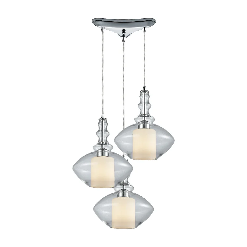 Track lighting with swivel heads for precise aimingAlora 3-Light Triangular Pendant