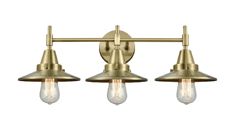 Industrial Lighting for Furniture FactoriesCaden Three Light Bath Vanity