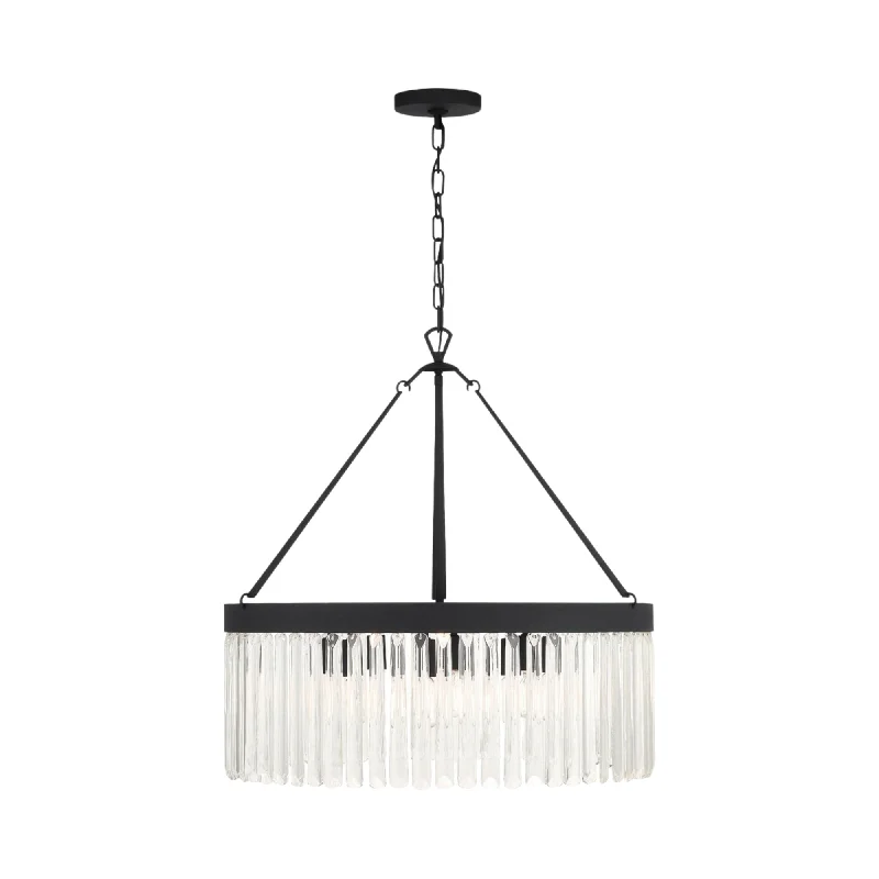 Track lighting for creating a moody atmosphereEmory Chandelier