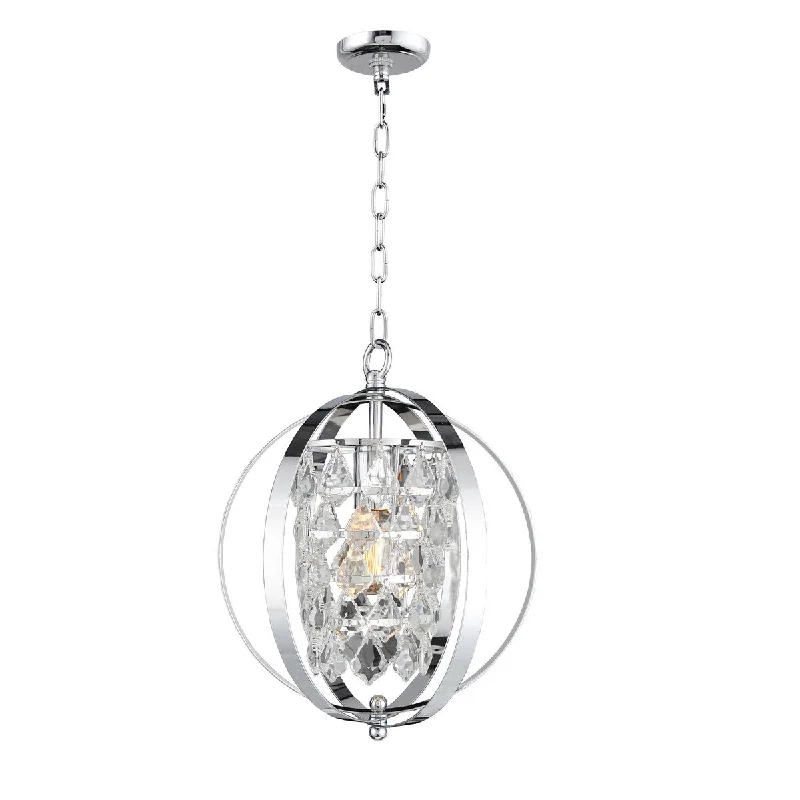 LED Chandeliers for Energy - Efficient LightingLED Chandeliers for Energy - Efficient Lighting1 Light Globe Chandelier in Chrome Finish with Clear Crystals - Chrome Finish - Chrome Finish LED Chandeliers for Energy - Efficient LightingLED Chandeliers for Energy - Efficient Lighting1 Light Globe Chandelier in Chrome Finish with Clear Crystals - Chrome Finish - Chrome Finish