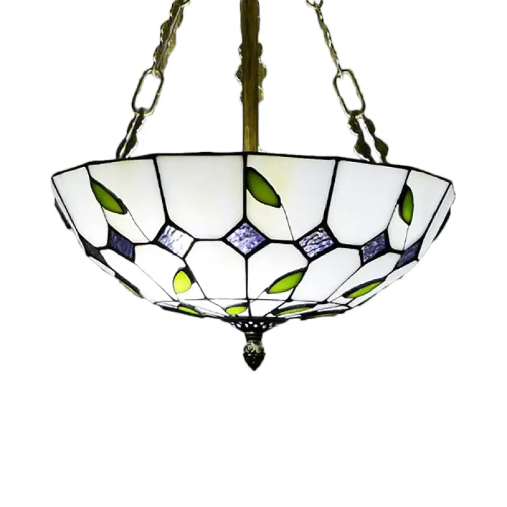 Chandeliers with Multiple Lights for Maximum IlluminationChandeliers with Multiple Lights for Maximum IlluminationRetro Style Stained Glass Chandelier - 12"/16"/19.5" W Bowl Shade Ceiling Pendant with Leaf Pattern in Beige - Perfect for Dining Room Chandeliers with Multiple Lights for Maximum IlluminationChandeliers with Multiple Lights for Maximum IlluminationRetro Style Stained Glass Chandelier - 12"/16"/19.5" W Bowl Shade Ceiling Pendant with Leaf Pattern in Beige - Perfect for Dining Room