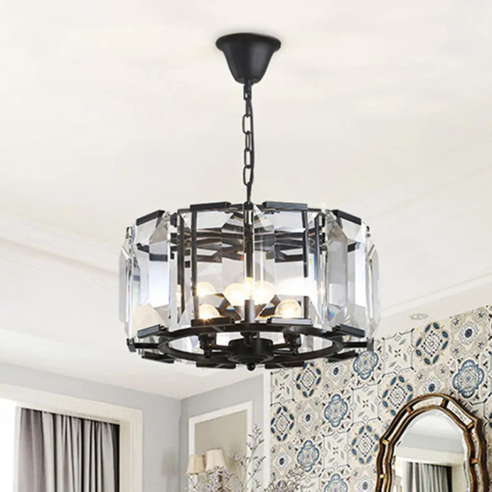 Mini Chandeliers for Adding Charm to Small SpacesMini Chandeliers for Adding Charm to Small SpacesVintage Black Metal Drum Shade Chandelier with Crystal Block - 18" Diameter, 5/8 Heads Hanging Lamp Mini Chandeliers for Adding Charm to Small SpacesMini Chandeliers for Adding Charm to Small SpacesVintage Black Metal Drum Shade Chandelier with Crystal Block - 18" Diameter, 5/8 Heads Hanging Lamp