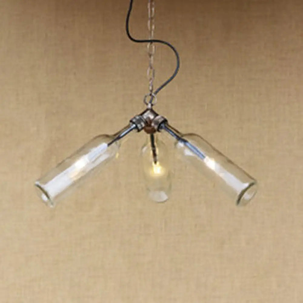 Chandeliers with Clear Crystal for a Sparkling EffectChandeliers with Clear Crystal for a Sparkling EffectIndustrial-Style Glass Pendant Lamp - 3 Bulb Hanging Lighting, Blue/Clear Wine Bottle Design for Restaurant Chandelier Chandeliers with Clear Crystal for a Sparkling EffectChandeliers with Clear Crystal for a Sparkling EffectIndustrial-Style Glass Pendant Lamp - 3 Bulb Hanging Lighting, Blue/Clear Wine Bottle Design for Restaurant Chandelier