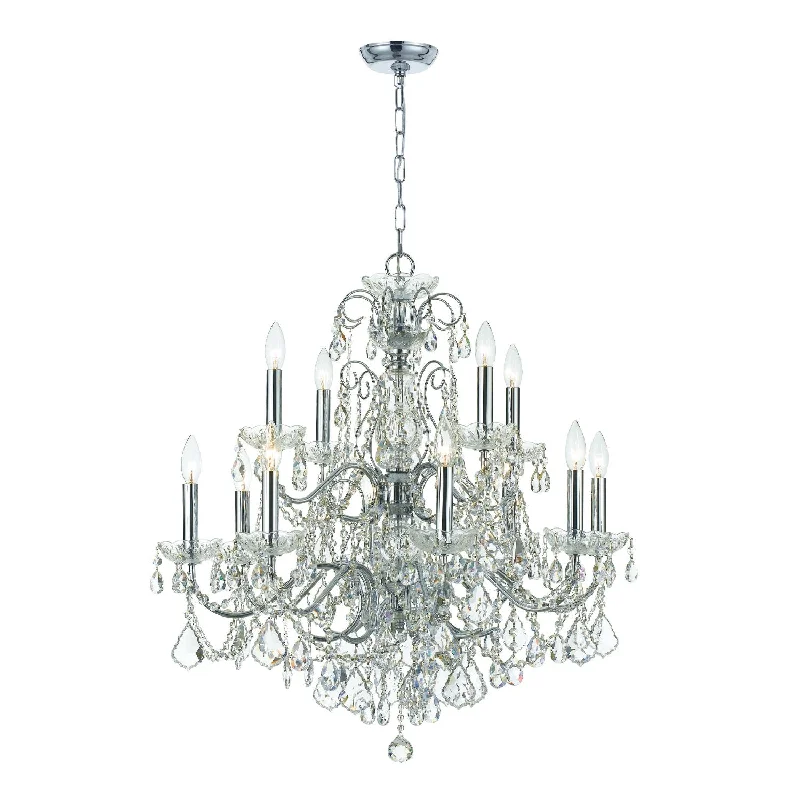 Large Chandeliers for Grand Halls and FoyersLarge Chandeliers for Grand Halls and FoyersImperial 12 Light Spectra Crystal Polished Chrome Chandelier Large Chandeliers for Grand Halls and FoyersLarge Chandeliers for Grand Halls and FoyersImperial 12 Light Spectra Crystal Polished Chrome Chandelier