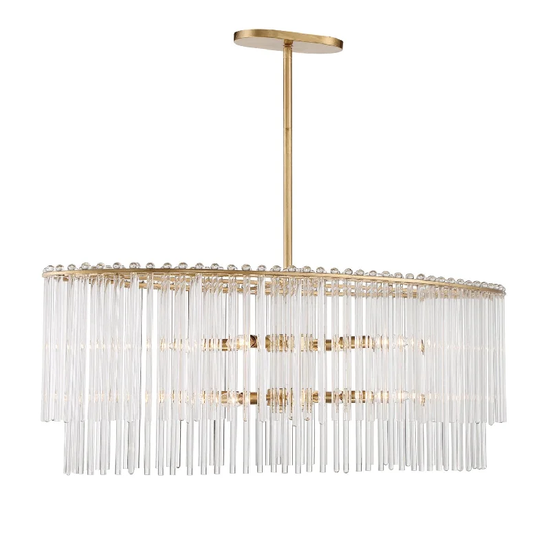 Chandeliers with Clear Crystal for a Sparkling EffectChandeliers with Clear Crystal for a Sparkling EffectBleecker 8 Light Antique Gold Chandelier Chandeliers with Clear Crystal for a Sparkling EffectChandeliers with Clear Crystal for a Sparkling EffectBleecker 8 Light Antique Gold Chandelier