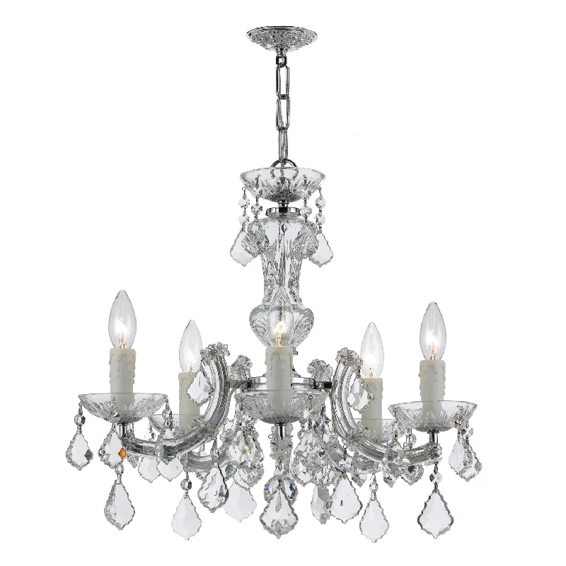 Chandeliers with Candle - Style Bulbs for a Classic AestheticChandeliers with Candle - Style Bulbs for a Classic AestheticMaria Theresa 5 Light Hand Cut Crystal Polished Chrome Chandelier Chandeliers with Candle - Style Bulbs for a Classic AestheticChandeliers with Candle - Style Bulbs for a Classic AestheticMaria Theresa 5 Light Hand Cut Crystal Polished Chrome Chandelier