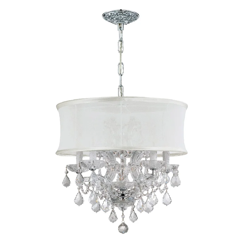 Chandeliers with Pendant Lights for a Stylish LookChandeliers with Pendant Lights for a Stylish LookBrentwood 6 Light Spectra Crystal Polished Chrome Drum Shade Chandelier