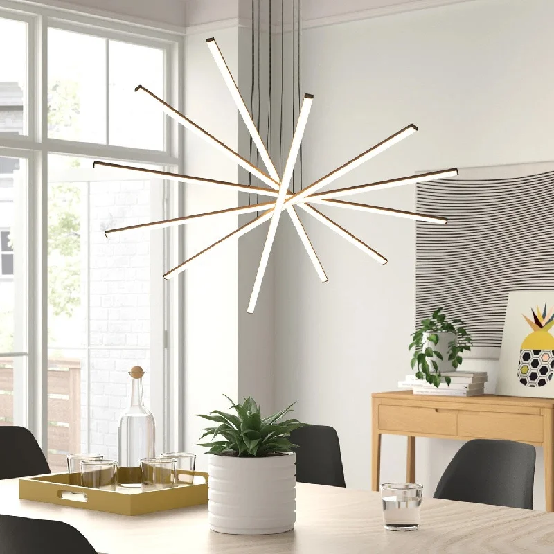 Large Chandeliers for Grand Halls and FoyersLarge Chandeliers for Grand Halls and Foyers6-Light Modern Tiered Sputnik Adjustable Linear Integrated LED Chandelier - 43.3" Large Chandeliers for Grand Halls and FoyersLarge Chandeliers for Grand Halls and Foyers6-Light Modern Tiered Sputnik Adjustable Linear Integrated LED Chandelier - 43.3"