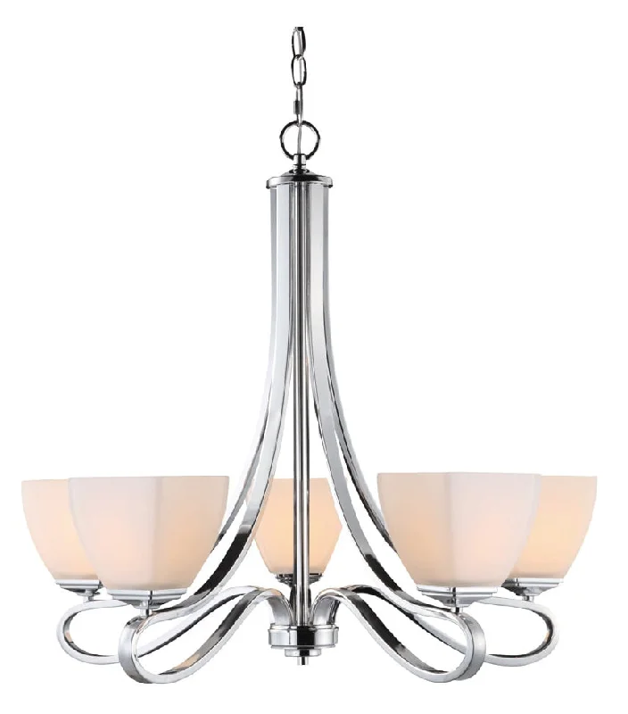 Chandeliers with Metal Frames in Gold FinishChandeliers with Metal Frames in Gold Finish8094-5-CH