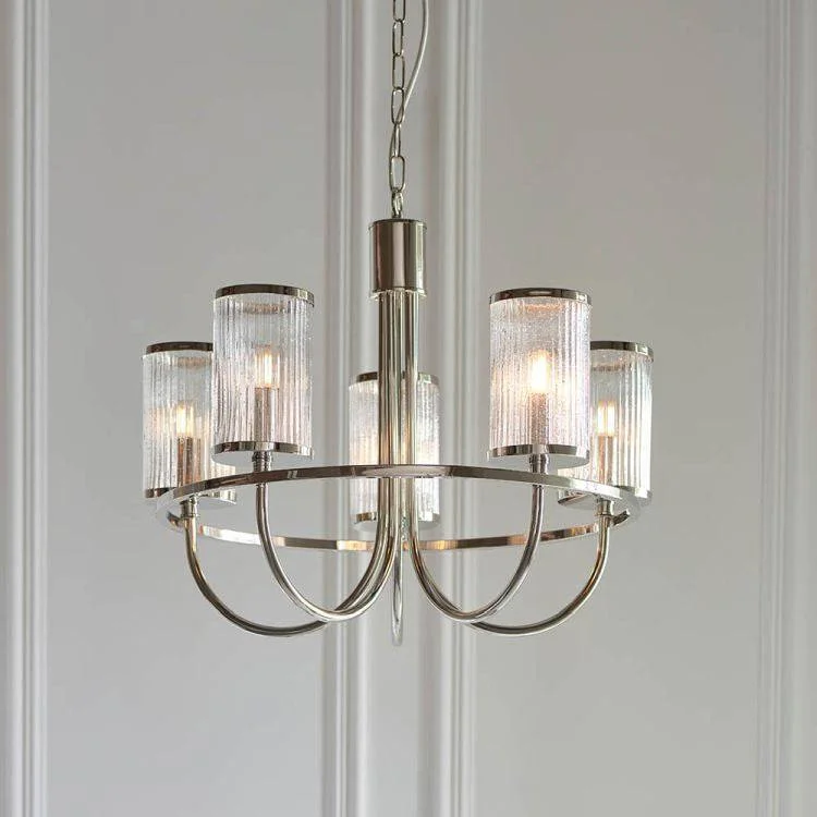 Mid - Century Modern Chandeliers for Vintage AppealMid - Century Modern Chandeliers for Vintage AppealAare 5Lt Pendant Ceiling Light Bright Nickel Mid - Century Modern Chandeliers for Vintage AppealMid - Century Modern Chandeliers for Vintage AppealAare 5Lt Pendant Ceiling Light Bright Nickel