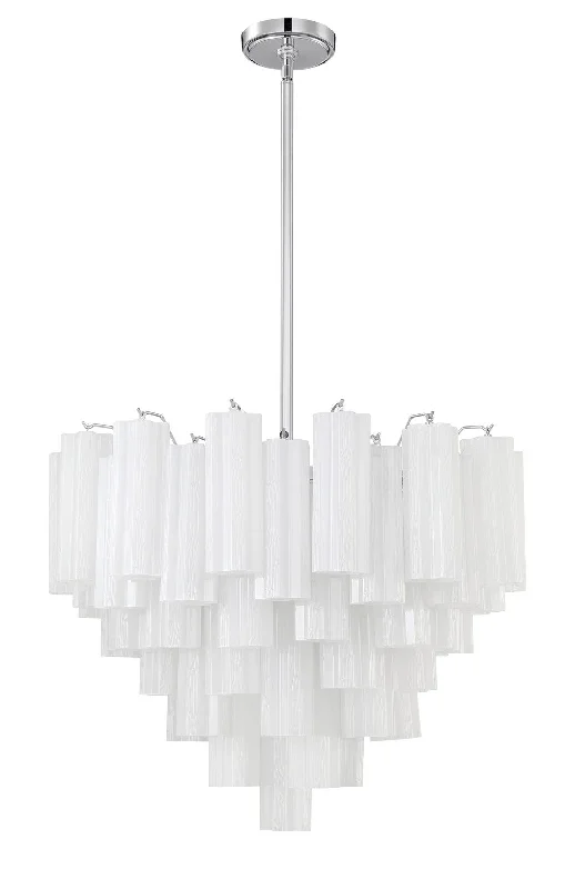 Chandeliers with Frosted Glass for a Softer Light DiffusionChandeliers with Frosted Glass for a Softer Light DiffusionAddis 12 Light Chandelier