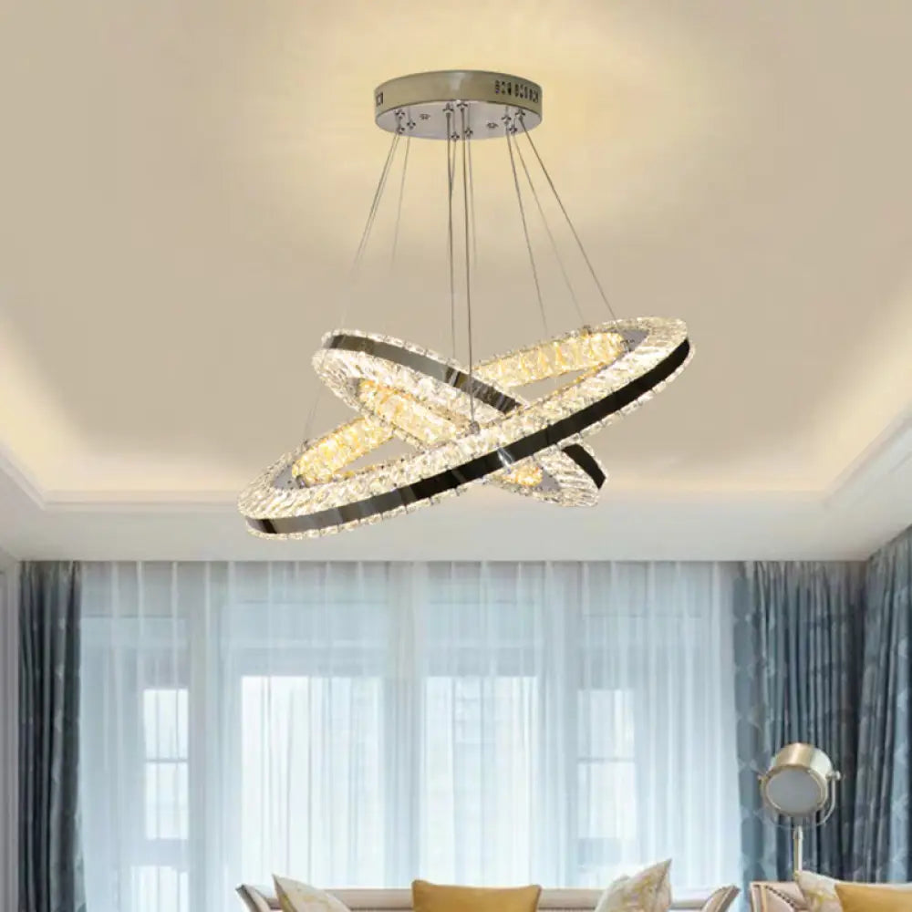 Chandeliers with Murano Glass for a High - End Artistic TouchChandeliers with Murano Glass for a High - End Artistic TouchModern Black LED Double Ring Parlor Hanging Lamp with Clear Crystals - Multi Pendant Chandeliers with Murano Glass for a High - End Artistic TouchChandeliers with Murano Glass for a High - End Artistic TouchModern Black LED Double Ring Parlor Hanging Lamp with Clear Crystals - Multi Pendant