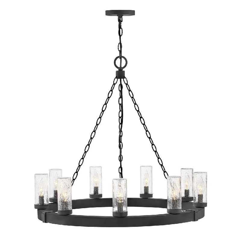 Chandeliers with Frosted Glass for a Softer Light DiffusionChandeliers with Frosted Glass for a Softer Light DiffusionHinkley Sawyer 29208BK Chandelier Light - Black Chandeliers with Frosted Glass for a Softer Light DiffusionChandeliers with Frosted Glass for a Softer Light DiffusionHinkley Sawyer 29208BK Chandelier Light - Black