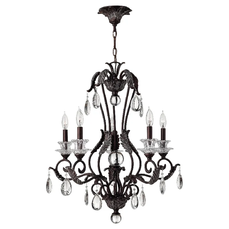 Chandeliers with Colored Glass for a Splash of ColorChandeliers with Colored Glass for a Splash of ColorHinkley Marcellina 4405GR Chandelier Light - Golden Bronze