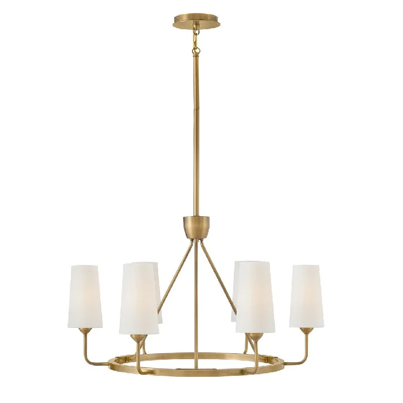 Victorian - Inspired Chandeliers with Ornate DetailsVictorian - Inspired Chandeliers with Ornate DetailsHinkley Lewis 45006HB Chandelier Light - Heritage Brass