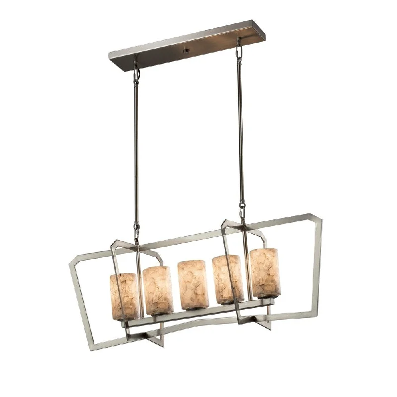 Chandeliers with Candle - Style Bulbs for a Classic AestheticChandeliers with Candle - Style Bulbs for a Classic AestheticJustice Design Alabaster Rocks Aria 5-light Brushed Nickel Chandelier, Cylinder - Flat Rim Shade Chandeliers with Candle - Style Bulbs for a Classic AestheticChandeliers with Candle - Style Bulbs for a Classic AestheticJustice Design Alabaster Rocks Aria 5-light Brushed Nickel Chandelier, Cylinder - Flat Rim Shade