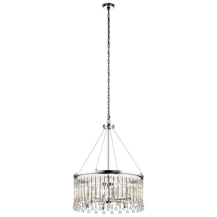 Victorian - Inspired Chandeliers with Ornate DetailsVictorian - Inspired Chandeliers with Ornate DetailsPiper 6 Light Chandelier/ Pendant Polished Chrome Victorian - Inspired Chandeliers with Ornate DetailsVictorian - Inspired Chandeliers with Ornate DetailsPiper 6 Light Chandelier/ Pendant Polished Chrome