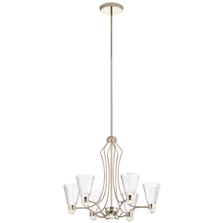 Chandeliers with Frosted Glass for a Softer Light DiffusionChandeliers with Frosted Glass for a Softer Light DiffusionQuintiesse Kayva LED 13Lt 6 Arm Chandelier - Polished Nickel Chandeliers with Frosted Glass for a Softer Light DiffusionChandeliers with Frosted Glass for a Softer Light DiffusionQuintiesse Kayva LED 13Lt 6 Arm Chandelier - Polished Nickel