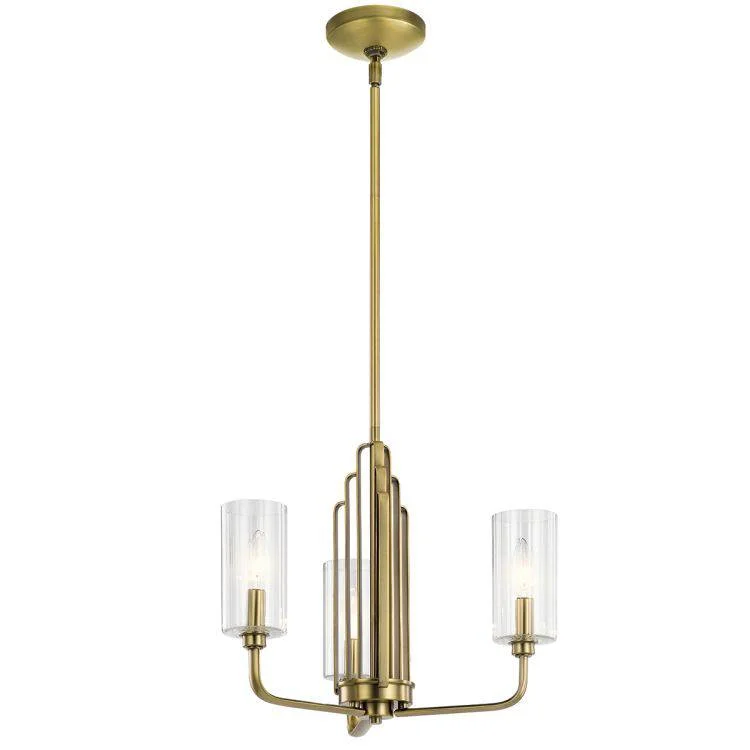 Chandeliers with Adjustable Height for Custom InstallationChandeliers with Adjustable Height for Custom InstallationQuintiesse Kimrose 3Lt Chandelier - Brushed Natural Brass Chandeliers with Adjustable Height for Custom InstallationChandeliers with Adjustable Height for Custom InstallationQuintiesse Kimrose 3Lt Chandelier - Brushed Natural Brass