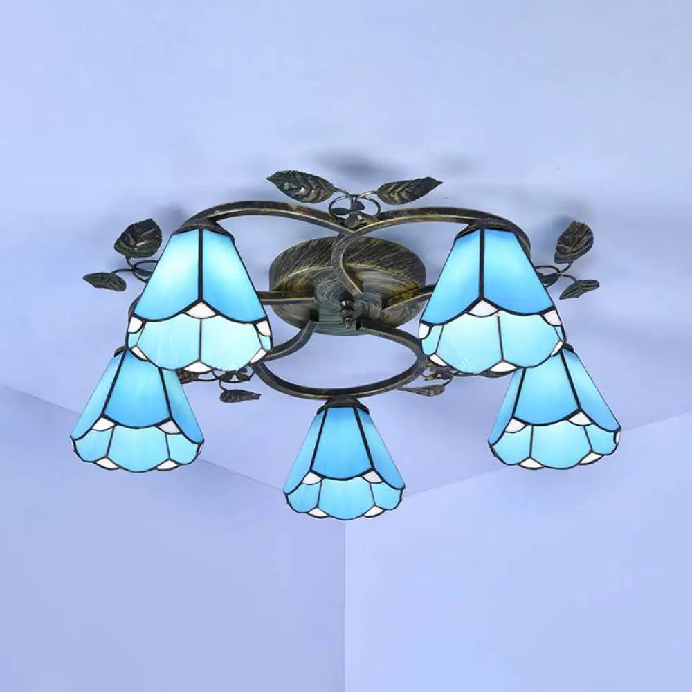 Chandeliers with Candle - Style Bulbs for a Classic AestheticChandeliers with Candle - Style Bulbs for a Classic AestheticBlue Stained Glass Semi Flush Light with 9/5 Lights for Stairway - Rustic Conical Design Chandeliers with Candle - Style Bulbs for a Classic AestheticChandeliers with Candle - Style Bulbs for a Classic AestheticBlue Stained Glass Semi Flush Light with 9/5 Lights for Stairway - Rustic Conical Design