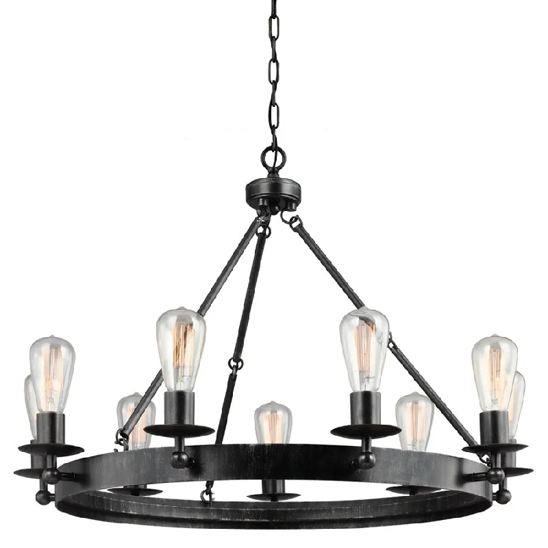 Chandeliers with Frosted Glass for a Softer Light DiffusionChandeliers with Frosted Glass for a Softer Light Diffusion3110209 Ravenwood Manor 9-lt Chandelier
