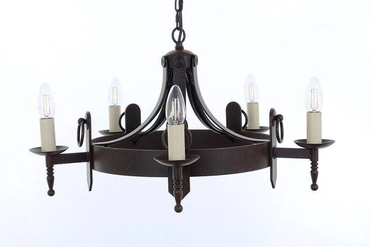 Chandeliers with Murano Glass for a High - End Artistic TouchChandeliers with Murano Glass for a High - End Artistic TouchSMITHBROOK Mitre 5lt Ceiling Light Aged