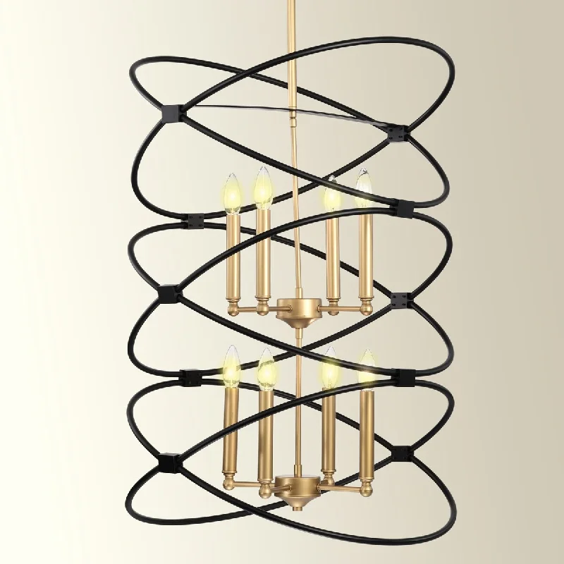 Chandeliers with Adjustable Arms for Directional LightingChandeliers with Adjustable Arms for Directional LightingTransitional Gold/Matte Black Metal Chandelier Fixture, 8 lights, 2-Tier-Candle Ceiling Light for Living Room, Bedroom Chandeliers with Adjustable Arms for Directional LightingChandeliers with Adjustable Arms for Directional LightingTransitional Gold/Matte Black Metal Chandelier Fixture, 8 lights, 2-Tier-Candle Ceiling Light for Living Room, Bedroom