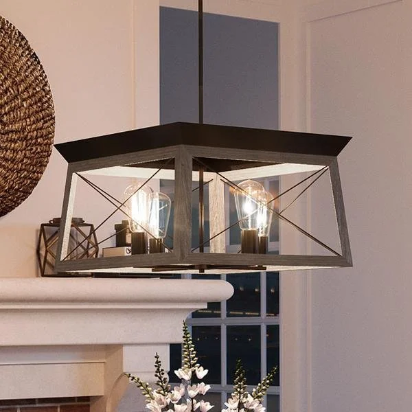 Chandeliers for Low Ceilings to Avoid OvercrowdingChandeliers for Low Ceilings to Avoid OvercrowdingUHP2122 Luxe Industrial Chandelier, 12"H x 20"W, Olde Bronze Finish, Berkeley Collection Chandeliers for Low Ceilings to Avoid OvercrowdingChandeliers for Low Ceilings to Avoid OvercrowdingUHP2122 Luxe Industrial Chandelier, 12"H x 20"W, Olde Bronze Finish, Berkeley Collection