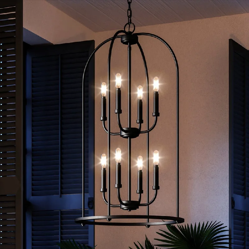 Chandeliers with Dimmable Lights for Ambiance ControlChandeliers with Dimmable Lights for Ambiance ControlUHP3979 Modern Farmhouse Chandelier 33''H x 18''W, Midnight Black Finish, Armidale Collection Chandeliers with Dimmable Lights for Ambiance ControlChandeliers with Dimmable Lights for Ambiance ControlUHP3979 Modern Farmhouse Chandelier 33''H x 18''W, Midnight Black Finish, Armidale Collection