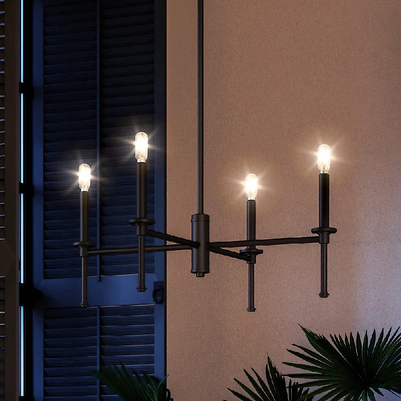 Chandeliers with Metal Frames in Black FinishChandeliers with Metal Frames in Black FinishUHP4242 Contemporary Chandelier 10.375''H x 22.875''W, Midnight Black Finish, Parkes Collection Chandeliers with Metal Frames in Black FinishChandeliers with Metal Frames in Black FinishUHP4242 Contemporary Chandelier 10.375''H x 22.875''W, Midnight Black Finish, Parkes Collection