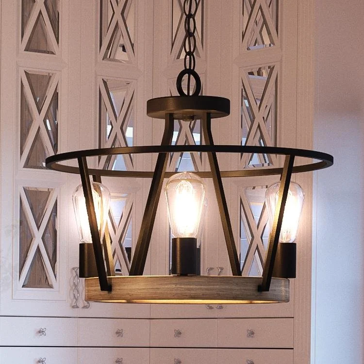 Large Chandeliers for Grand Halls and FoyersLarge Chandeliers for Grand Halls and FoyersUQL2813 Industrial Chandelier, 12.25"H x 17.5"W, Ash Black Finish, Bergen Collection Large Chandeliers for Grand Halls and FoyersLarge Chandeliers for Grand Halls and FoyersUQL2813 Industrial Chandelier, 12.25"H x 17.5"W, Ash Black Finish, Bergen Collection