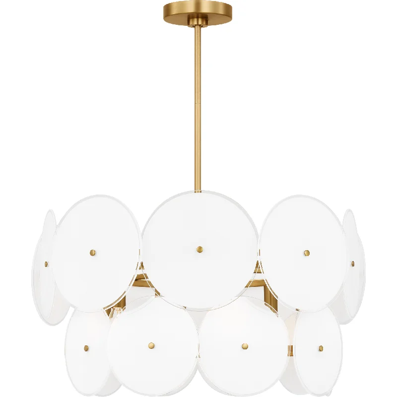 Chandeliers with Metal Frames in Gold FinishChandeliers with Metal Frames in Gold FinishEmery Medium Chandelier