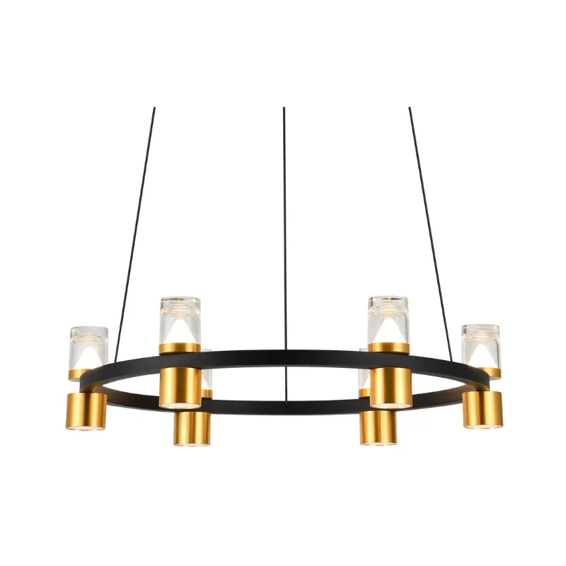 Chandeliers with Metal Frames in Copper FinishChandeliers with Metal Frames in Copper FinishVONN VMC34224 Artisan Ellegi 6-lt 24" LED Chandelier