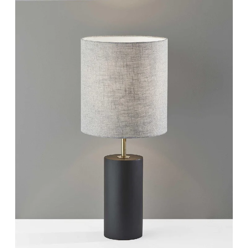 ceramic table lamps with hand painted designs for an artistic touchceramic table lamps with hand painted designs for an artistic touchBlack Wood Circular Block Table Lamp