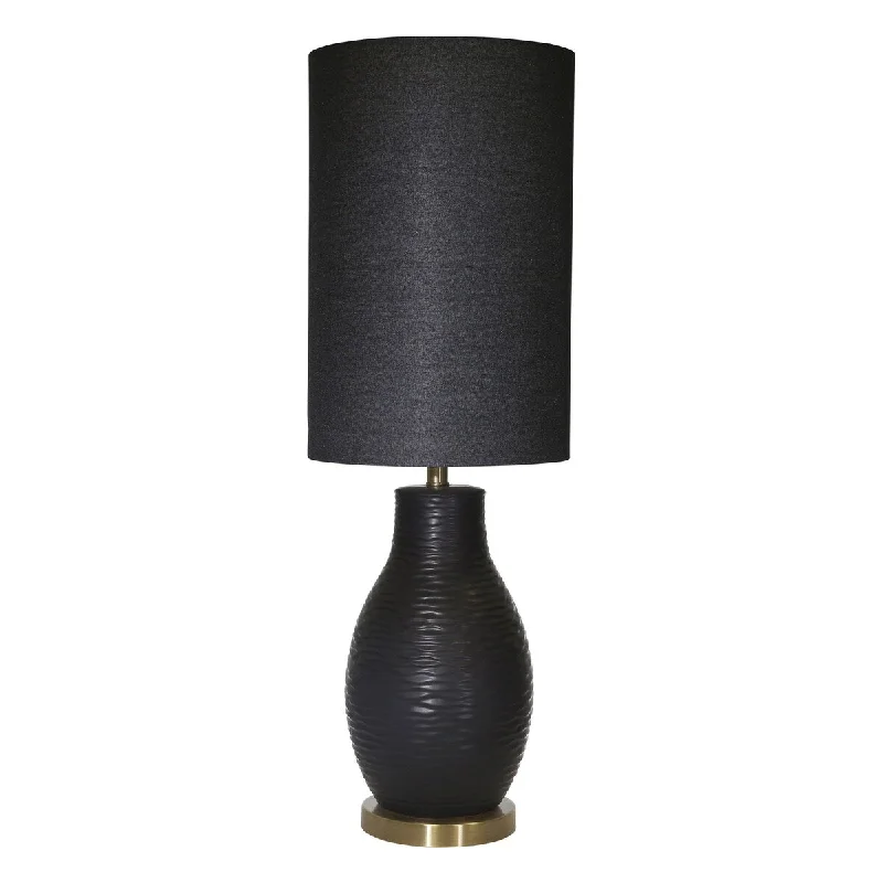 industrial style table lamps with exposed bulbs for loft apartmentsindustrial style table lamps with exposed bulbs for loft apartmentsCeramic 35" Swirl Base Table Lamp, Black