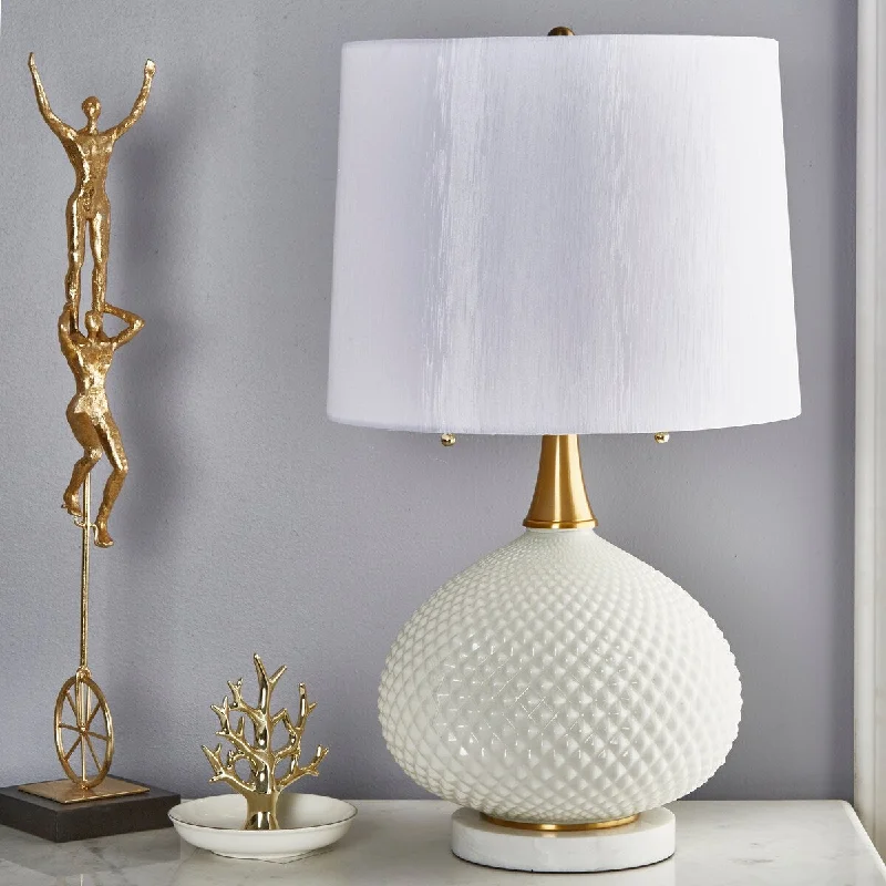 art deco table lamps with geometric shapes for a retro touchart deco table lamps with geometric shapes for a retro touchCut Glass 27" Round Table Lampw, twin Pull, White 27"H - 15.0" x 15.0" x 27.0"