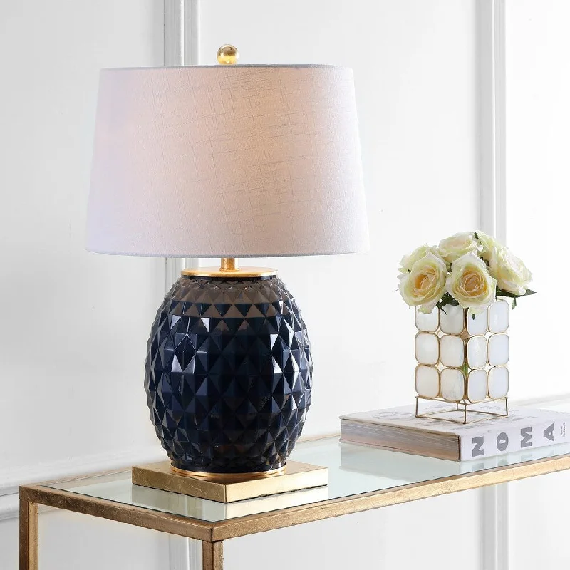 metal table lamps with a matte black finish for a sleek appearancemetal table lamps with a matte black finish for a sleek appearanceDiamond 25.5" LED Glass/Metal Table Lamp, Navy/Gold Leaf by JONATHAN Y metal table lamps with a matte black finish for a sleek appearancemetal table lamps with a matte black finish for a sleek appearanceDiamond 25.5" LED Glass/Metal Table Lamp, Navy/Gold Leaf by JONATHAN Y