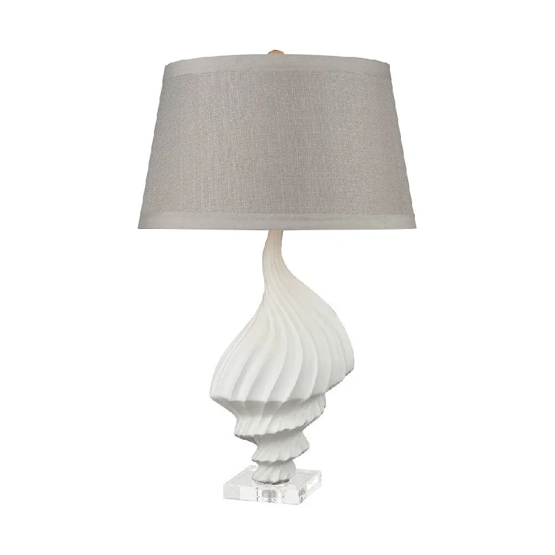 metal table lamps with a matte black finish for a sleek appearancemetal table lamps with a matte black finish for a sleek appearanceDimond Lighting Formentera White Composite, Crystal, and Linen Table Lamp