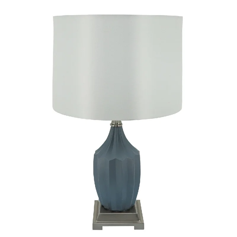 metal table lamps with a matte black finish for a sleek appearancemetal table lamps with a matte black finish for a sleek appearanceGlass 23" Faceted Table Lamp, Blue Frost 23"H - 13.0" x 9.0" x 23.0" metal table lamps with a matte black finish for a sleek appearancemetal table lamps with a matte black finish for a sleek appearanceGlass 23" Faceted Table Lamp, Blue Frost 23"H - 13.0" x 9.0" x 23.0"