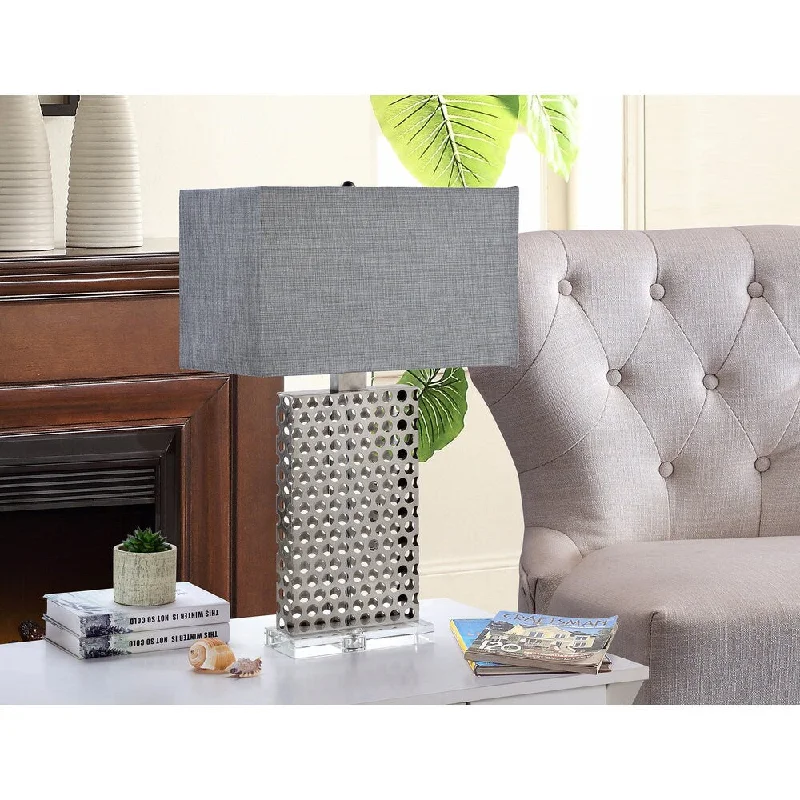 fabric table lamps with a linen shade for a relaxed and breathable lookfabric table lamps with a linen shade for a relaxed and breathable lookK and B Furniture Co Inc Brushed Chrome Table Lamps with Silver Shades (Set of 2) fabric table lamps with a linen shade for a relaxed and breathable lookfabric table lamps with a linen shade for a relaxed and breathable lookK and B Furniture Co Inc Brushed Chrome Table Lamps with Silver Shades (Set of 2)