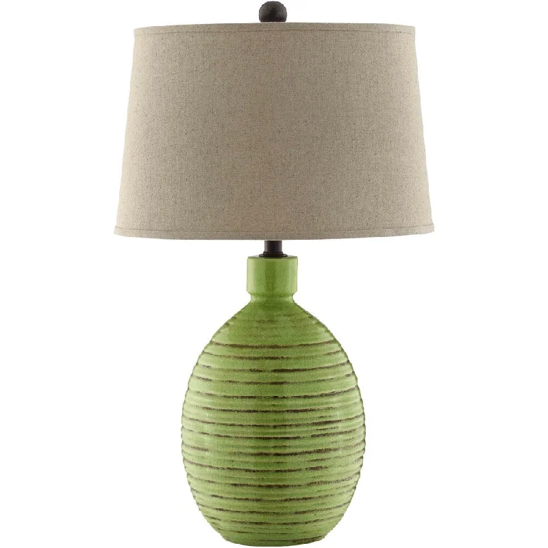 fabric table lamps with a linen shade for a relaxed and breathable lookfabric table lamps with a linen shade for a relaxed and breathable lookKirkstall Ceramic 1-light Tuscan Garden Green Table Lamp