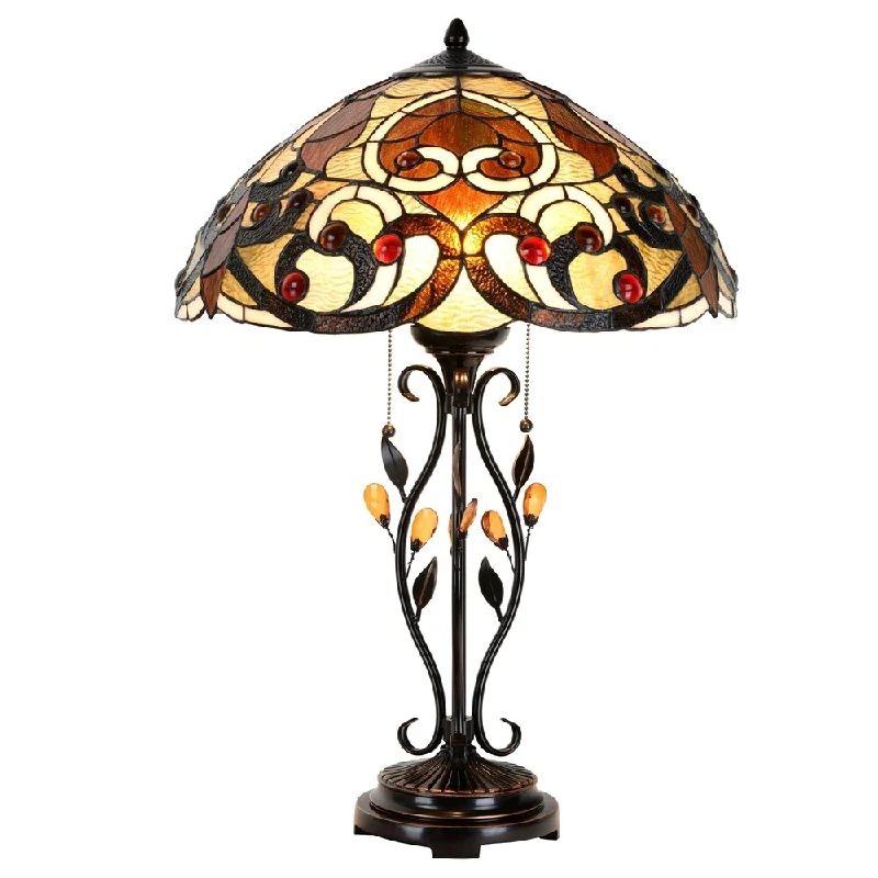 asian inspired table lamps with bamboo accents for a zen atmosphereasian inspired table lamps with bamboo accents for a zen atmosphereLamp 18.5" Lampshade Swirling Shells Table Lamp Baroque Stained Glass Desk Lamp Home Decor Lighting