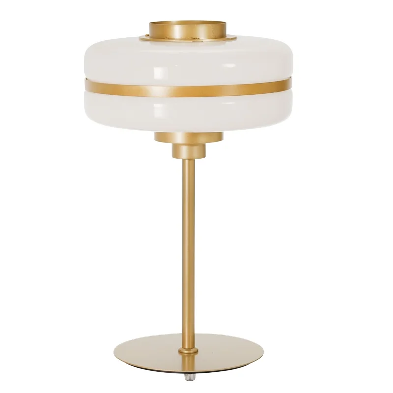 asian inspired table lamps with bamboo accents for a zen atmosphereasian inspired table lamps with bamboo accents for a zen atmosphereMetal 14" Glass Saucer Table Lamp, Gold
