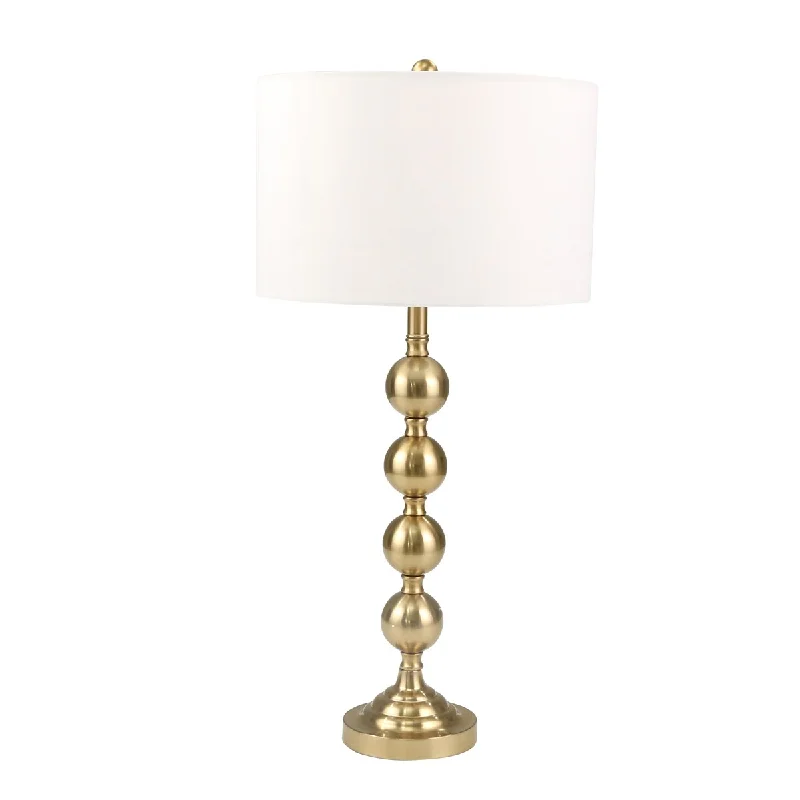 rustic farmhouse table lamps for cozy kitchensrustic farmhouse table lamps for cozy kitchensMetal 33" Ball Stem Table Lamp, Gold