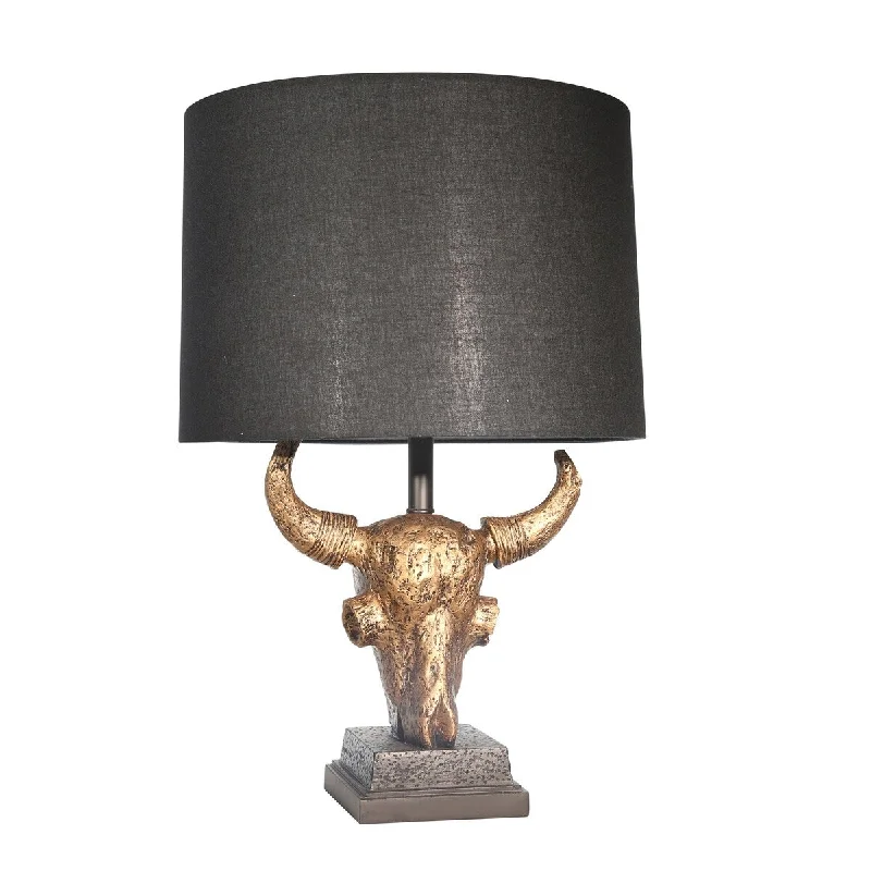 metal table lamps with a matte black finish for a sleek appearancemetal table lamps with a matte black finish for a sleek appearancePolyresin 27" Ox Skull Table Lamp, Bronze metal table lamps with a matte black finish for a sleek appearancemetal table lamps with a matte black finish for a sleek appearancePolyresin 27" Ox Skull Table Lamp, Bronze