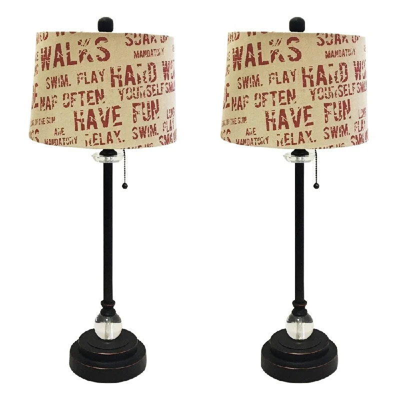 industrial style table lamps with exposed bulbs for loft apartmentsindustrial style table lamps with exposed bulbs for loft apartmentsRoyal Designs 28" Oil Rub Bronze Lamp with Cream and Red Relaxing Phrase Print Drum Hardback Lamp Shade, Set of 2 industrial style table lamps with exposed bulbs for loft apartmentsindustrial style table lamps with exposed bulbs for loft apartmentsRoyal Designs 28" Oil Rub Bronze Lamp with Cream and Red Relaxing Phrase Print Drum Hardback Lamp Shade, Set of 2